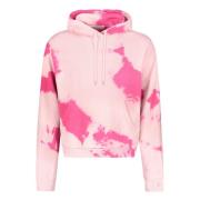 Tie Dye Katoenen Hoodie John Elliott , Pink , Heren