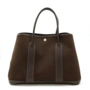 Pre-owned Leather handbags Hermès Vintage , Brown , Dames