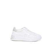 Witte Sneakers met H Logo Detail Hogan , White , Dames