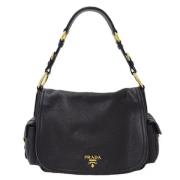 Pre-owned Leather prada-bags Prada Vintage , Black , Dames