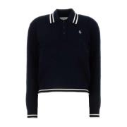 Navy Blue Polo Shirt Sporty & Rich , Blue , Dames