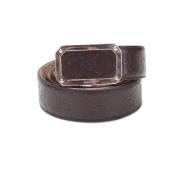 Pre-owned Leather belts Gucci Vintage , Brown , Dames