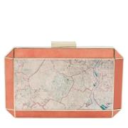 Pre-owned Fabric clutches Anya Hindmarch Pre-owned , Orange , Dames