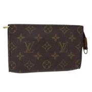 Pre-owned Canvas pouches Louis Vuitton Vintage , Brown , Dames