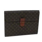 Pre-owned Canvas louis-vuitton-bags Louis Vuitton Vintage , Brown , Da...