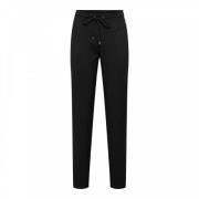 Twill Zwarte Broek met Details &Co Woman , Black , Dames