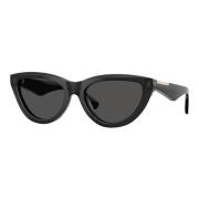 Cat-Eye zonnebril in diverse kleuren Burberry , Black , Dames