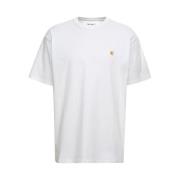 Witte T-shirts en Polos met Geborduurd Logo Carhartt Wip , White , Her...