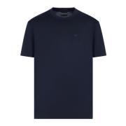 Logo Patch Jersey T-shirts en Polos Emporio Armani , Blue , Heren