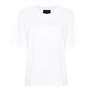 Geborduurde Logo T-shirts en Polo's Emporio Armani , White , Dames