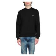 Klassieke Croc Embro Sweatshirt Lacoste , Black , Heren