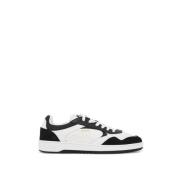 Gelaagde Leren Sneakers met Geperforeerde Details Axel Arigato , White...