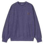 Zwaargewicht Geborsteld Katoenen Sweatshirt Carhartt Wip , Blue , Here...