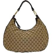 Pre-owned Leather gucci-bags Gucci Vintage , Beige , Dames