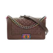 Pre-owned Leather chanel-bags Chanel Vintage , Multicolor , Dames