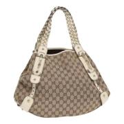 Pre-owned Canvas gucci-bags Gucci Vintage , Beige , Dames