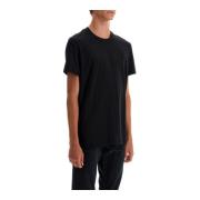 Lichtgewicht Katoen Modal Crew Neck Ondershirt Tom Ford , Black , Here...