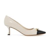 Gancini Ornament Leren Pumps Salvatore Ferragamo , White , Dames