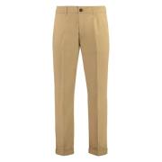 Katoenen Chino Broeken met Zakken Golden Goose , Beige , Heren