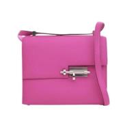 Pre-owned Leather shoulder-bags Hermès Vintage , Pink , Dames