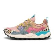 Suede and technical fabric sneakers Yamano 3 Woman Flower Mountain , M...