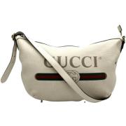 Pre-owned Leather gucci-bags Gucci Vintage , White , Dames