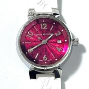 Pre-owned Stainless Steel watches Louis Vuitton Vintage , Pink , Dames