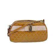 Pre-owned Fabric shoulder-bags Salvatore Ferragamo Pre-owned , Yellow ...