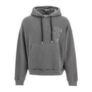 Pijl Motief Hoodie Off White , Gray , Heren