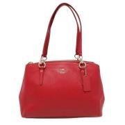 Pre-owned Leather handbags Coach Pre-owned , Red , Dames