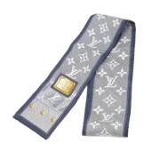 Pre-owned Silk scarves Louis Vuitton Vintage , Blue , Unisex