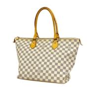 Pre-owned Canvas louis-vuitton-bags Louis Vuitton Vintage , White , Da...