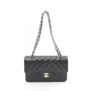 Pre-owned Leather chanel-bags Chanel Vintage , Black , Dames