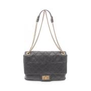 Pre-owned Leather chanel-bags Chanel Vintage , Black , Dames