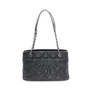 Pre-owned Fabric shoulder-bags Chanel Vintage , Black , Dames