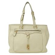 Pre-owned Leather handbags Salvatore Ferragamo Pre-owned , Beige , Dam...