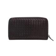 Pre-owned Leather wallets Bottega Veneta Vintage , Brown , Dames