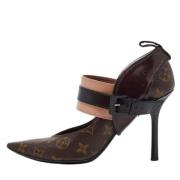 Pre-owned Canvas heels Louis Vuitton Vintage , Brown , Dames