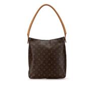 Pre-owned Canvas handbags Louis Vuitton Vintage , Brown , Dames