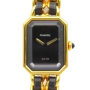 Pre-owned Metal watches Chanel Vintage , Black , Dames