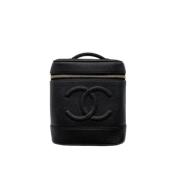 Pre-owned Leather chanel-bags Chanel Vintage , Black , Dames