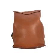 Pre-owned Leather backpacks Hermès Vintage , Brown , Dames