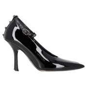 Pre-owned Leather heels Valentino Vintage , Black , Dames