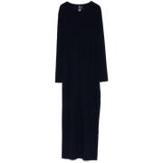 Navy Blue Jurk met Zijsplit Norma Kamali , Blue , Dames