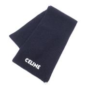 Pre-owned Wool scarves Celine Vintage , Blue , Dames