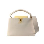 Pre-owned Leather handbags Louis Vuitton Vintage , White , Dames