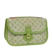 Pre-owned Canvas pouches Louis Vuitton Vintage , Green , Dames