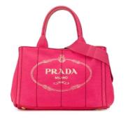 Pre-owned Canvas totes Prada Vintage , Pink , Dames