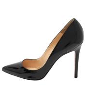 Pre-owned Leather heels Christian Louboutin Pre-owned , Black , Dames