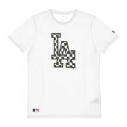 MLB Infill Logo Tee in Wit/Zwart New Era , White , Heren